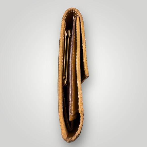 Vintage Fendi Pequin Stripe Canvas & Leather Wallet - Picture 6 of 16